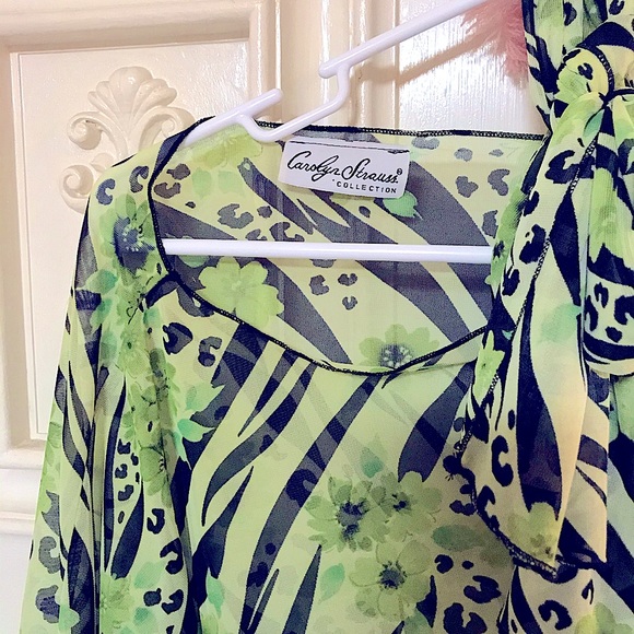 💚Light & Breezy Sheer Shall & Matching Long Scarf - Picture 3 of 11